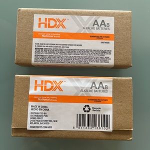 NWT 16 Sealed Pack AA Batteries HDX Alkaline Battery, Exp Dec 2031
